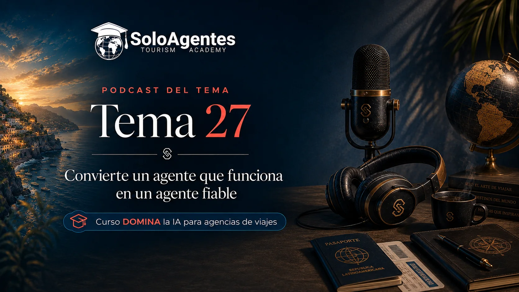 Portada real del podcast del tema