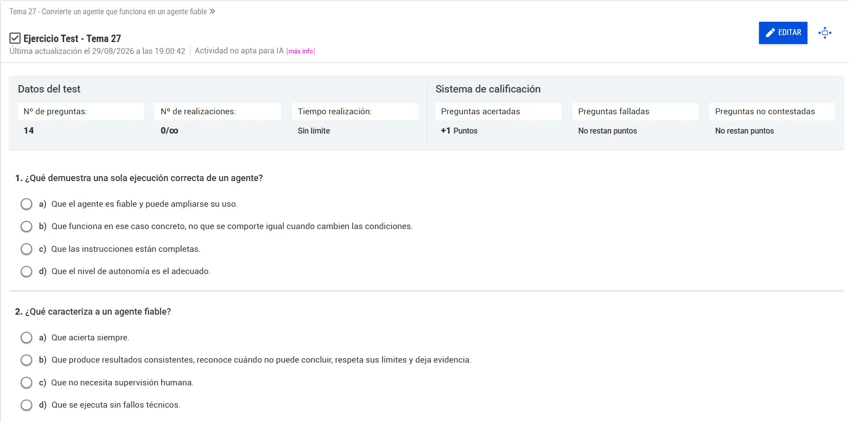 Test real del Tema 27 en el campus