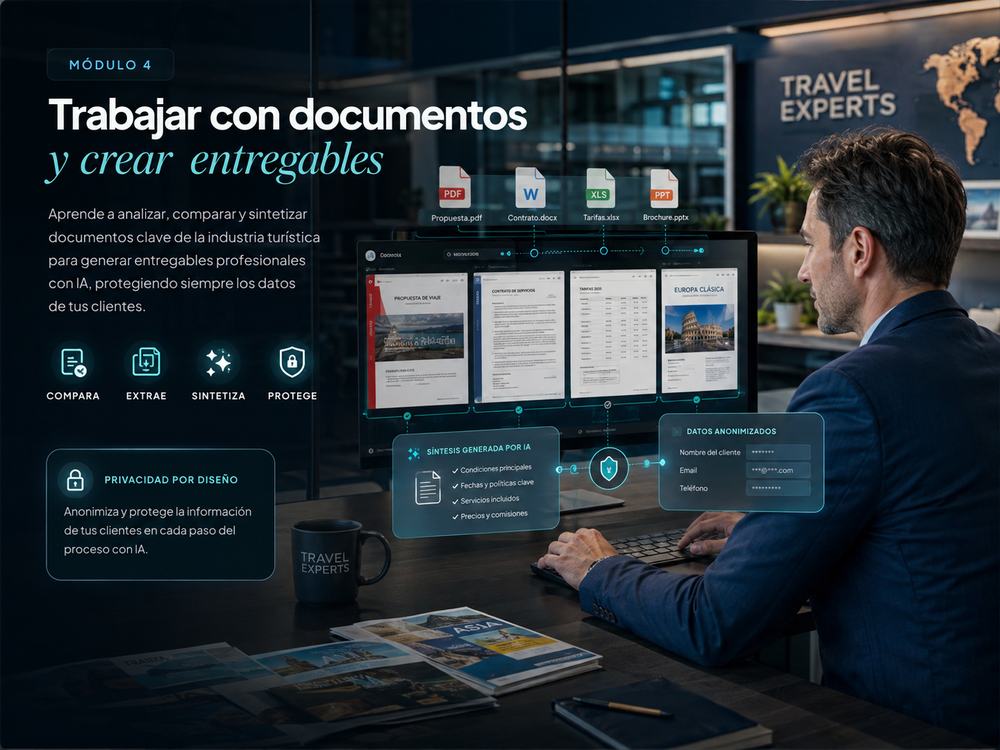 Trabajo profesional con documentos y entregables